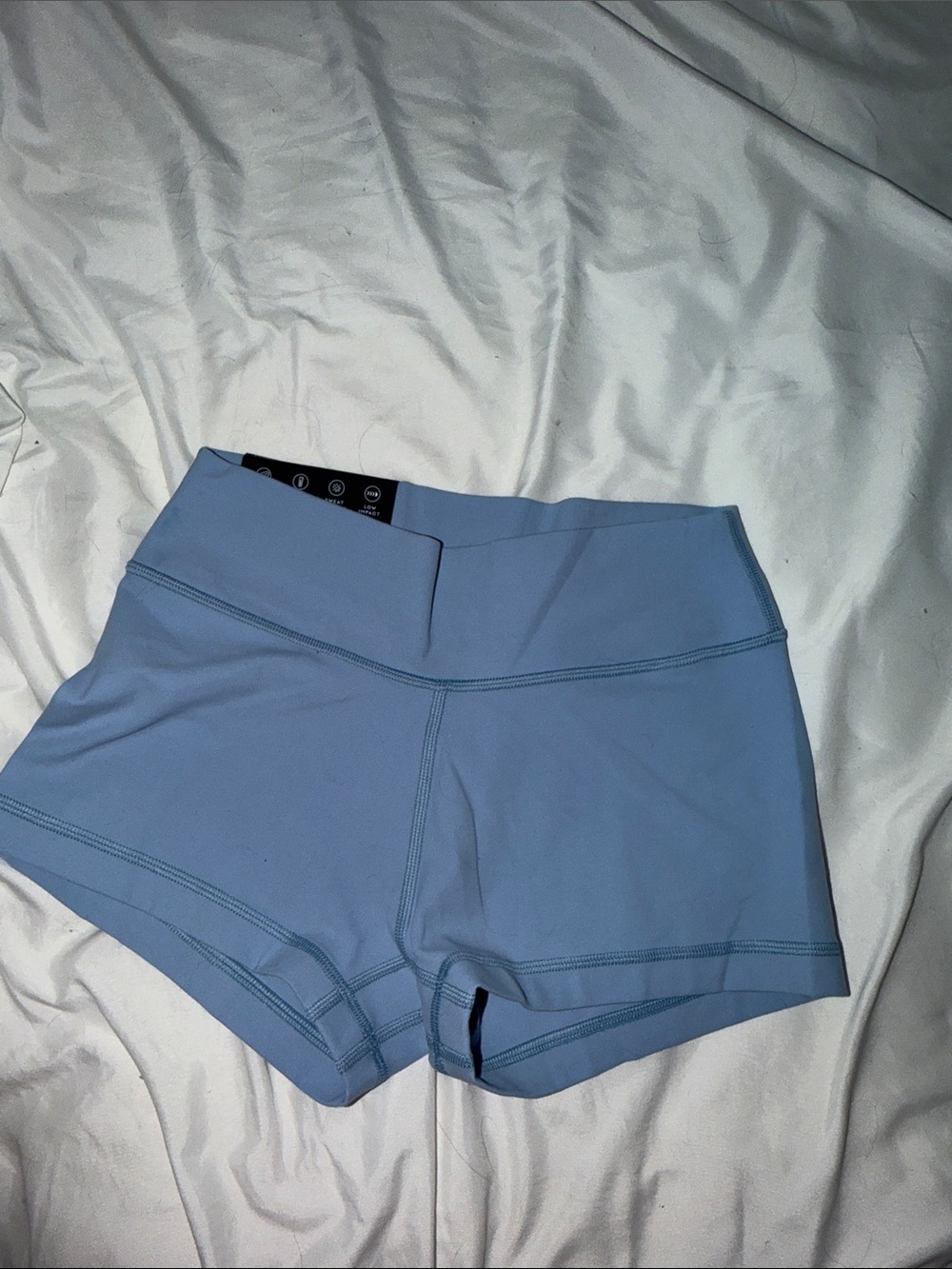 Aritzia Light Blue lo-Rise cheeky shorts